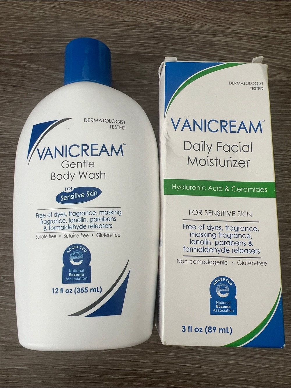 Vanicream Gentle Body Wash & Daily Facial Moisturizer - NEW